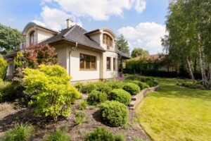 Fachada de una casa residencial en Puebla
