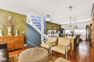 Concepto to de sala abierta en casa en Puebla